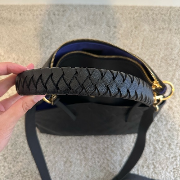 Authentic Louis Vuitton Maida Hobo (Black) with Electric Blue suede - Picture 3 of 6